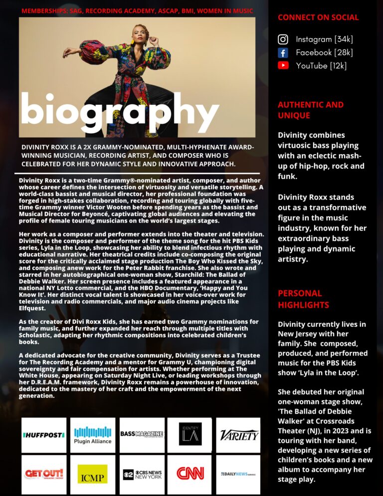 Divinity Roxx Media Kit Bio